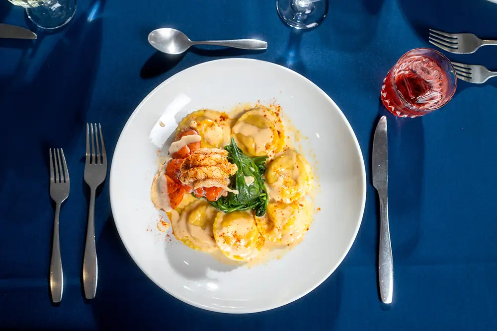 Delicious plate of food at Eastcastle Place