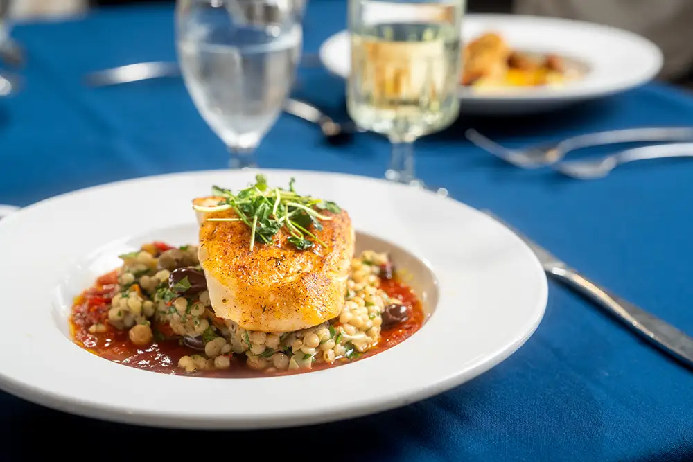 Delicious plate of food at Eastcastle Place